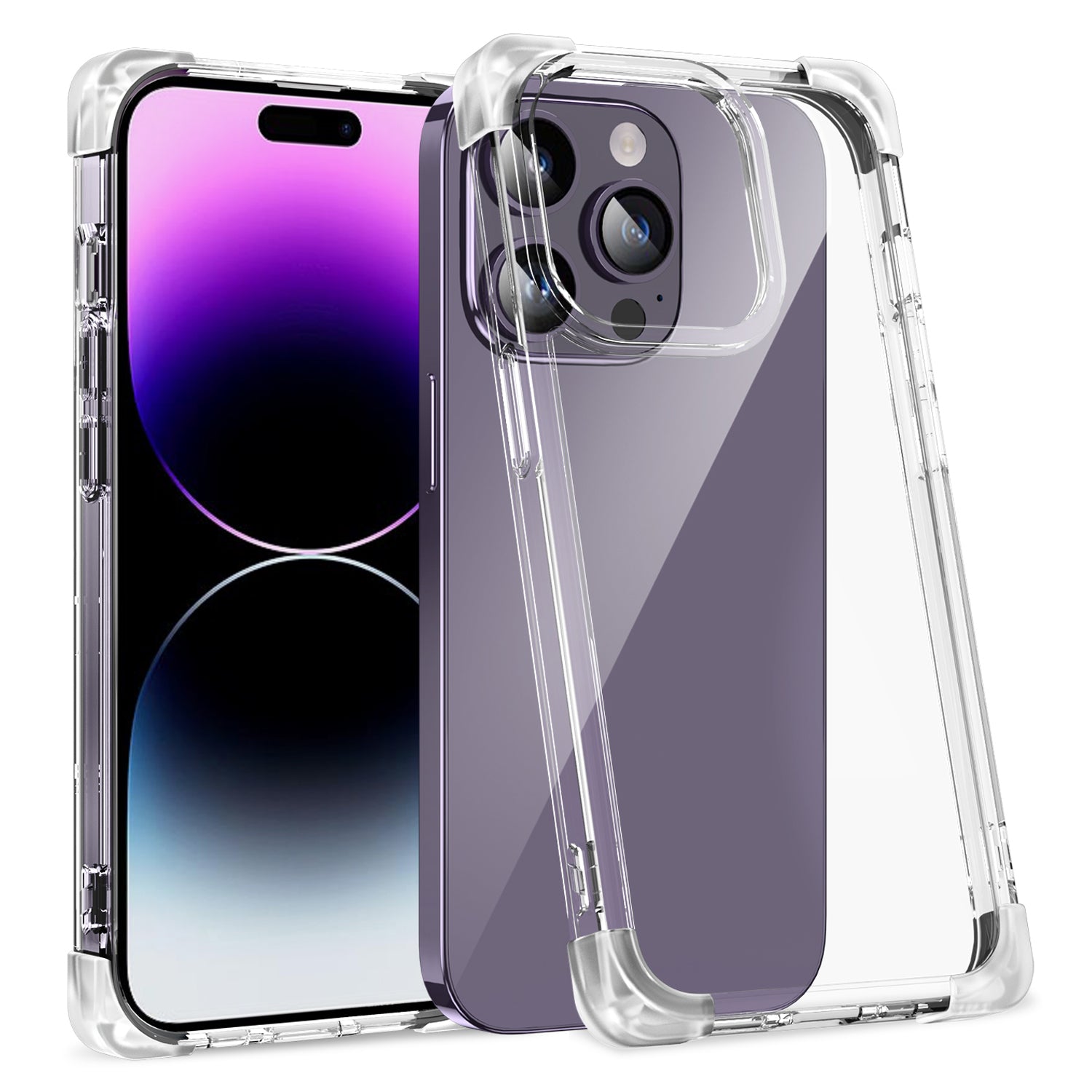 TPU Acrylic Protective Case for iPhone 14 Pro Max Four Corner Matte Phone Shell Anti-Scratch Phone Cover TPU Acrylic Protective Case for iPhone 14 Pro Max Four Corner Matte Phone Shell Anti-Scratch Phone Cover
